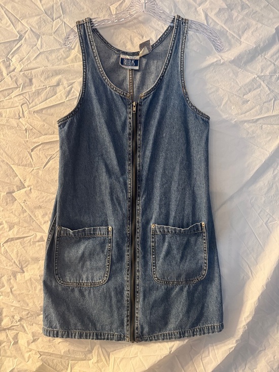 bill blass Dresses & Skirts - Vintage 90’s Y2K Bill Blass Sleeveless Denim Mini Dress in Medium Blue